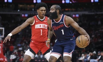 哈登22+7杜兰特16分 申京22+15火箭险胜快船