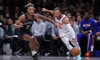 唐斯37+12克洛尼31分 布伦森27分尼克斯轻取篮网